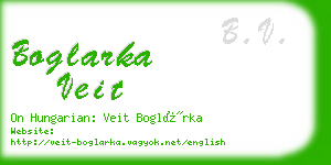 boglarka veit business card